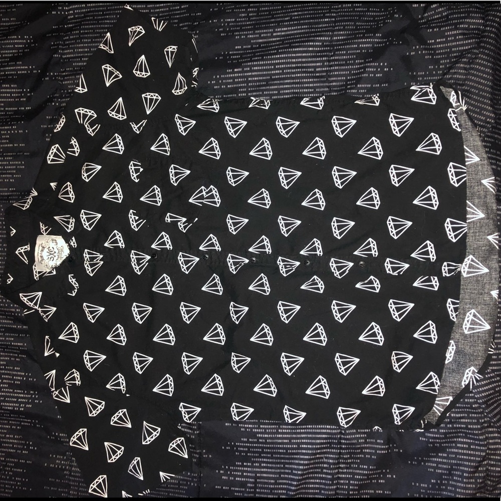 Sunday Work Clothes Short Sleeve Black Button Up